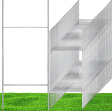 Heavy Duty Metal Yard Sign Stakes - 100 Pcs 30'' H for Lawn  Garage Sale