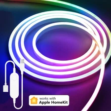 USB Homekit WiFi Neon LED Strip 5V RGB Dimmable Soft Light Siri Voice Control