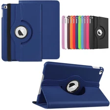 For iPad 6th Generation 9.7 Model Leather Smart Cover 360 Rotating Stand Case