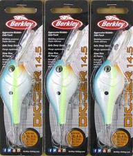 (3) Berkley 7/8 Oz 2 3/4" Digger 14.5 Rattle Crankbaits Sexy Back Brand New