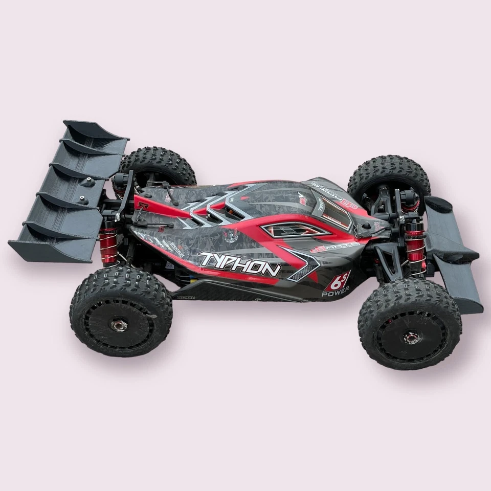 Parachoques delantero y trasero Formula F1 Aero Style para Arrma Typhon 6s BLX Foto 3 de 4