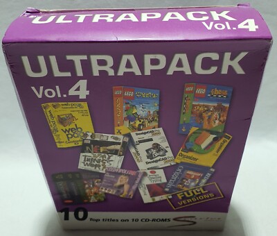 ULTRAPACK VOLUME 4 PC CD-ROM 10 Full Games Pack Retro Big Box NEW