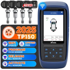 XTOOL TP150 + 4PCS TS100 Sensors TPMS Programming Relearn Reset Activate Tool