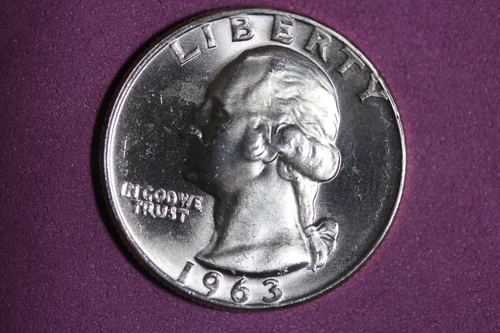 ESTATE FIND 1963 D- PROOF Washington Quarter!! #K44587