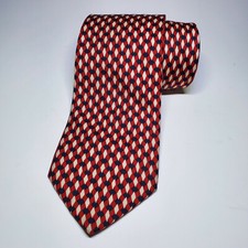 Brooks Brothers Makers 100% Silk Red/White/Blue Tie Made In USA