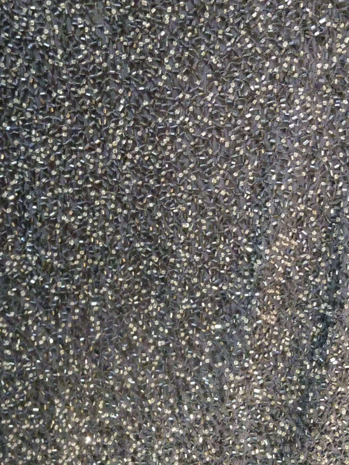 Adrianna Papell Evening Womens Top Silk Beaded Formal Blouse Black Size 16 - Image 4 of 4