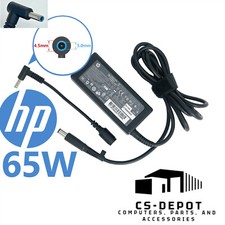Genuine OEM 65W HP AC Adapter Charger blue tip 19.5V 3.33A Pavilion 710412-001