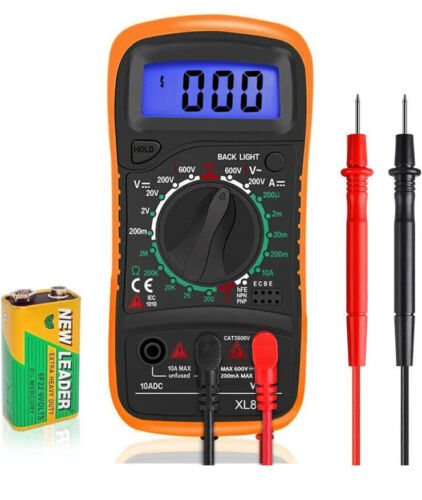 Professional Digital Multimeter Voltmeter Ohmmeter Ammeter Multi Tester Meter