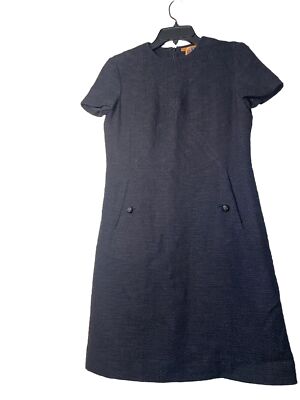 Tory Burch Tweed Dress In Black Color Sz 6 | eBay