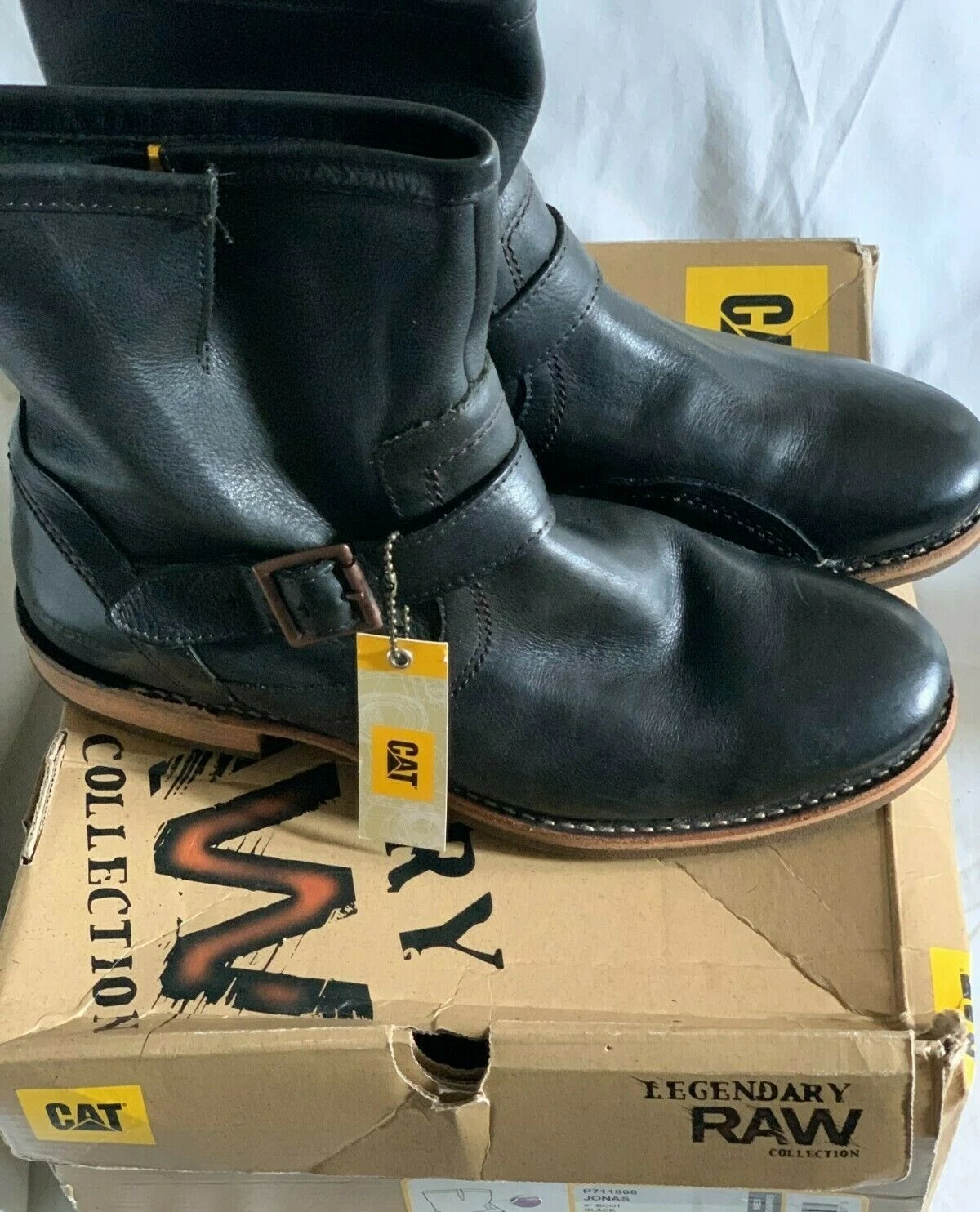 Buy Men s Black Leather Boots Size 9.5 Online UK Ubuy