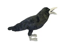 The Raven Crow Bird Plush Stuffed Animal Toy 18'' L x 11" H Soft & Squeezable