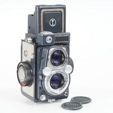 :YASHICA-44 LM "Baby" 127 Film TLR Camera w/ 60mm f/3.5 Lens - Works Great