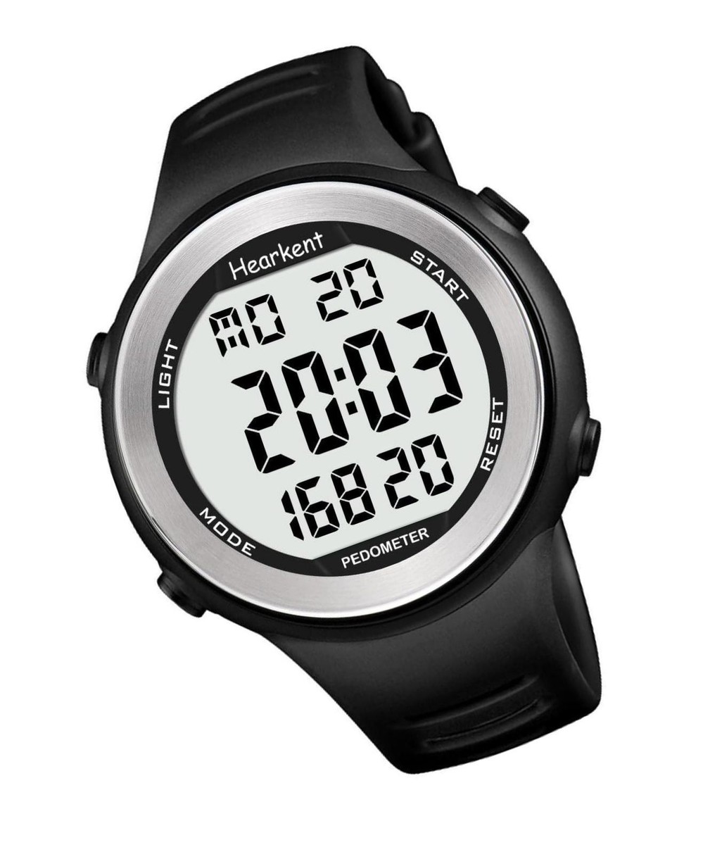 Waterproof Pedometer Watch No APP with Light, Digital Display Step