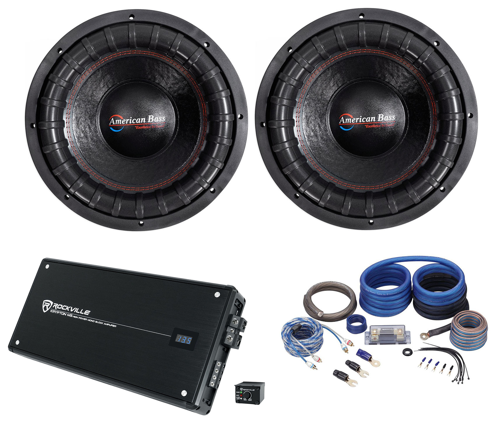 2 Сабвуфера American Bass XFL-1244 мощностью 2000 Вт 12 соревновательных сабвуферов моноусилитель Комплект усилителей 118490₽