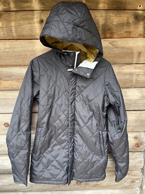 Women's Burton The White Collection Dryride Snowboard Snow Ski Jacket Black