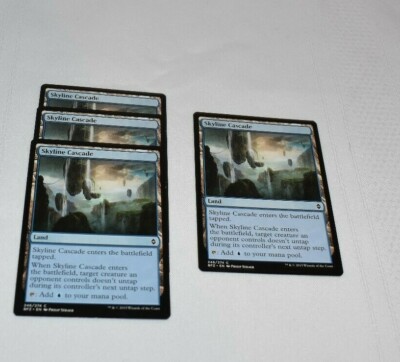 MTG card: 4x Skyline Cascade, Common Land, Battle for Zendikar | eBay