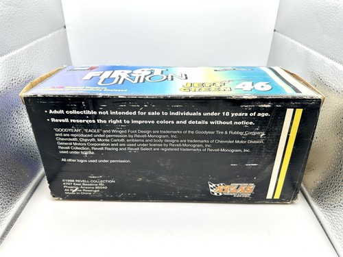 1:18 Revell Collection 1998 #46 First Union/Devil Rays Jeff Green Die Cast Car - Picture 5 of 9