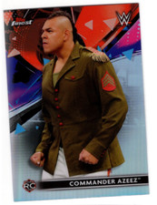 COMMANDER AZEEZ 2021 WWE TOPPS FINEST ROOKIE REFRACTOR