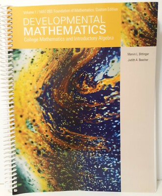 Developmental Mathematics Vol 1 MAT 093 Algebra Marvin Bittinger Judith Beecher