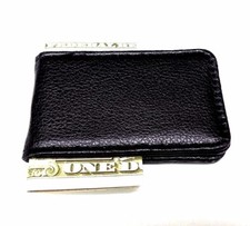 Black Money Clip Leatherette Magnetic Cash Credit Card Wallet Clipper