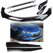 Front Bumper Lip Splitter Spoiler Body Kit Side Skirt For Subaru BRZ 2013-2023
