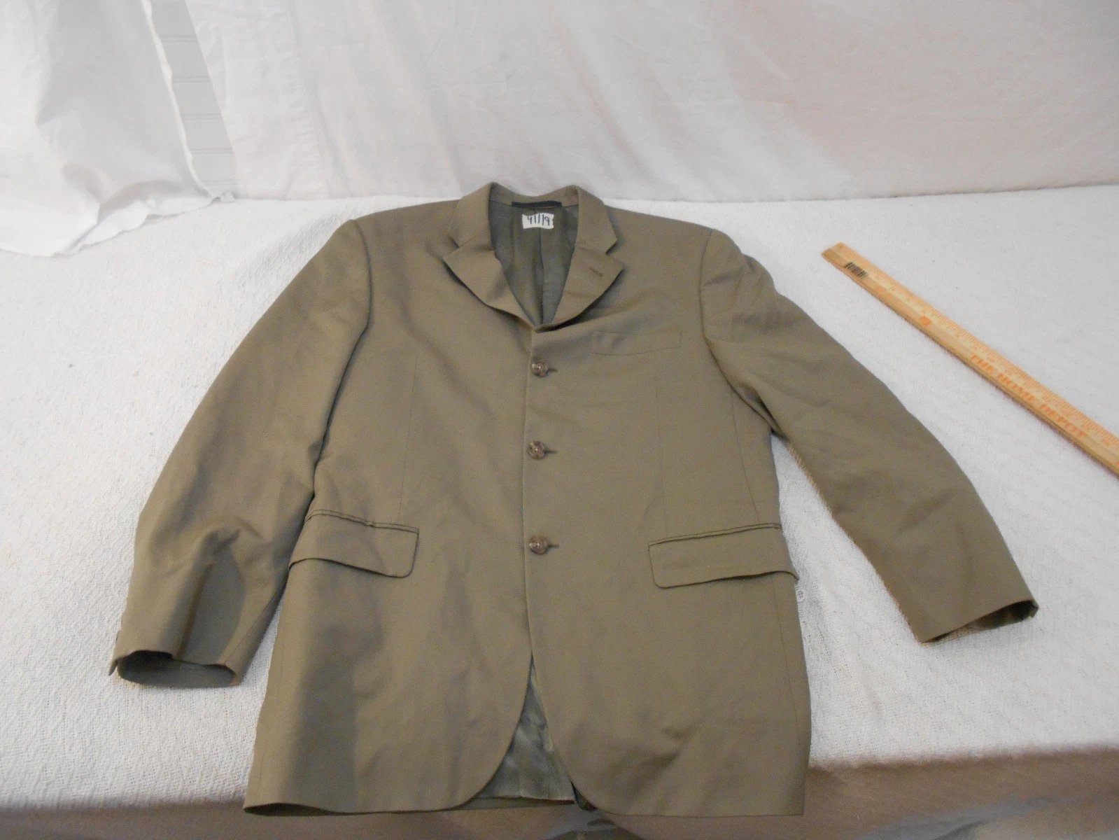 Blazer sportivo BURBERRY uomo 40S 40 S grigio 100% lana cappotto 3 bottoni oro 41119