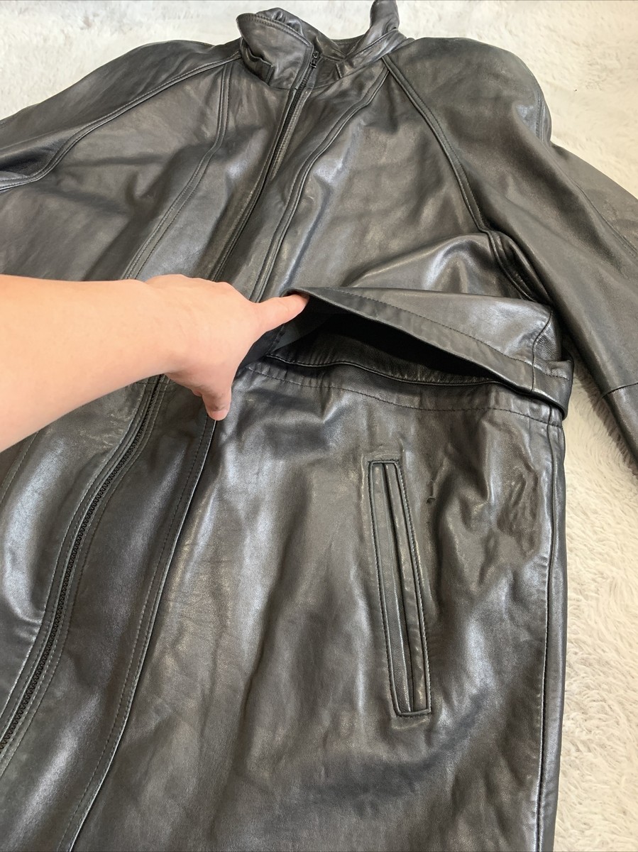 SOFT Leather Limited Jacket Men 2XL Black Coat Zip Out SOFT Leather Limited Jacket Men 2XL Black Coat Zip Out