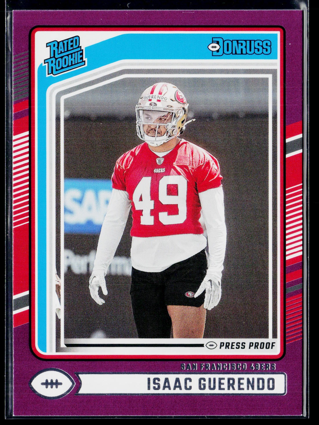 2024 Donruss #336 Isaac Guerendo Press Proof Purple