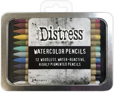 Tim Holtz Distress Watercolour Pencils Set 1-12 Pcs