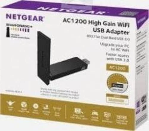 NETGEAR A6210-100PES AC1200 802.11ac Dual Band (300/867 Mbps) High Gain Wi-Fi US - Image 3 of 3