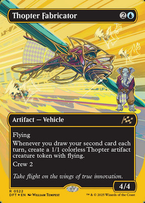 MTG Aetherdrift *FIRST-PLACE FOIL* REVVED UP R Thopter Fabricator #0522