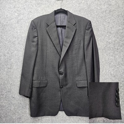 LORO PIANA Tasmanian Black Suit Blazer Mens 42R M HICKEY FREEMAN