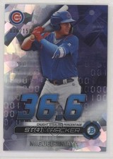 2019 Bowman Chrome Stat Tracker Atomic Refractor 36/150 Miguel Amaya #ST-MA 06eg