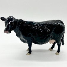 Beswick Black Galloway Cow 4113B Gloss Finish Ex Condition Cattle Bull Calf