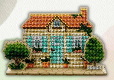 DIY embroidery kit Crafts Bead on wood Home with Stand, gift needlework art