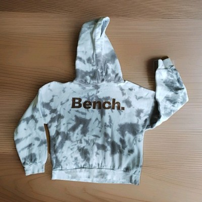   cooles Mädchen Hoody Bench Sweatshirt weiß grau Batik mit Kapuze Gr. 152 11 J