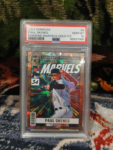 Paul Skenes [Gold Ice] #8 2024 Donruss Diamond Marvels card