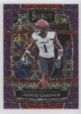 2022 Select Draft Picks Concourse Purple Lazer Prizm Ahmad Gardner Sauce #54 9hx