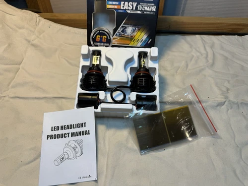 6th G LED Head Light 3000LM CREE XHP50 9004