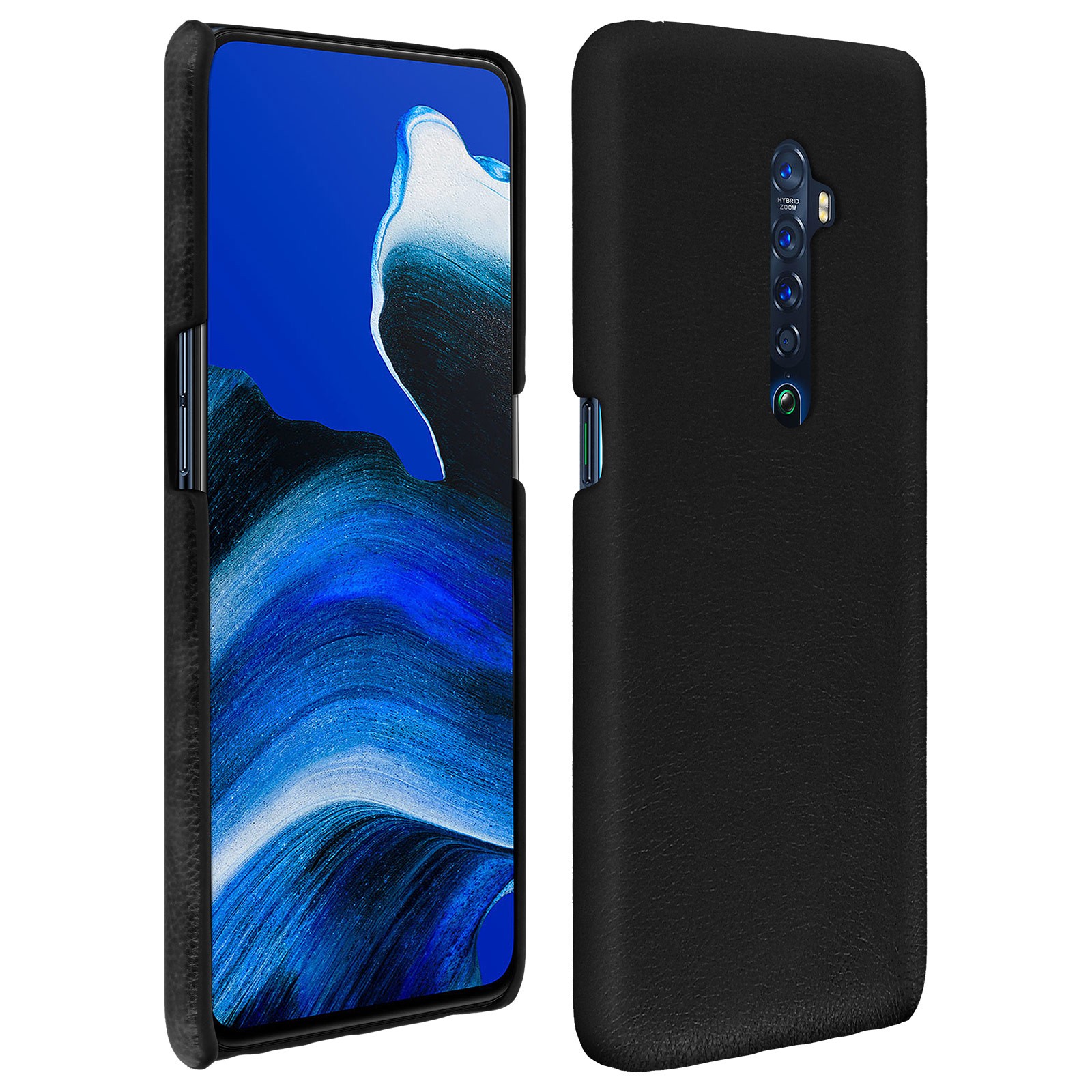 Étui Oppo Reno 2 en simili cuir vintage marron résistant