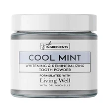 Just Ingredients Whitening Tooth Powder Cool Mint Living Well w/ Dr. Michelle