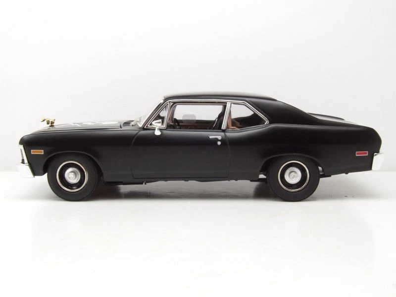 Chevrolet Nova 1971 Matt Nero Death Proof Modellino 1:18 GMP - Immagine 3 di 4