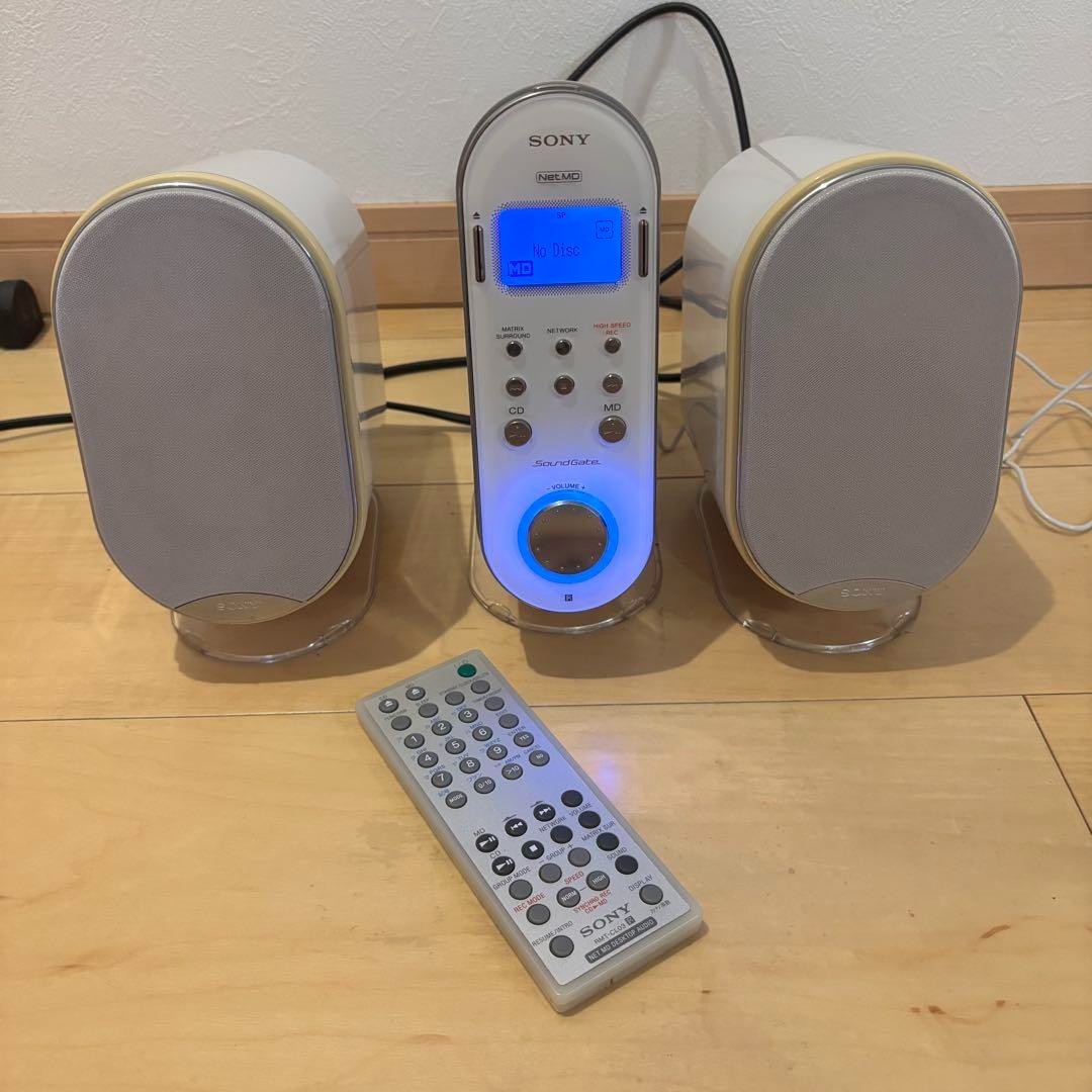 SONY LAMーZ03 CDMD Sony LAM-Z03 Sound Gate Net MD Desktop Audio with 2 Speakers