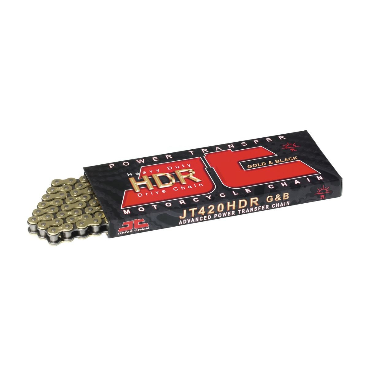 JT HDR Heavy Duty Chain Gold & Black 420-126 Betamotor 50 RR Supermotard 2002-05