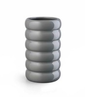 Asa Selection Loopy Vase Blumenvase Tischvase Steingut Grau Ø 10 X H 21 Cm
