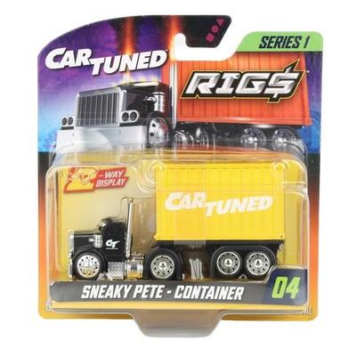 CarTuned Black Sneaky Pete with Yellow Stackable Container RIGS Series 1 595380