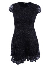 Tommy Hilfiger Women's Shine Lace Fit & Flare Dress