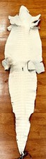 American Alligator Hide 3' Winter White Matte 21 cm WHOLE Real Genuine 0658-C2