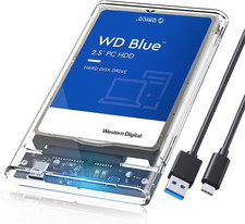 2.5 Inch Hard Drive Enclosure SATA to USB C 3.1 Gen1 5Gbps External Hard