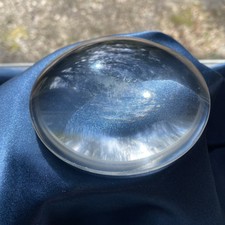 Vintage Large Convex Magnifying Glass Lens - 3 1/2 Diameter